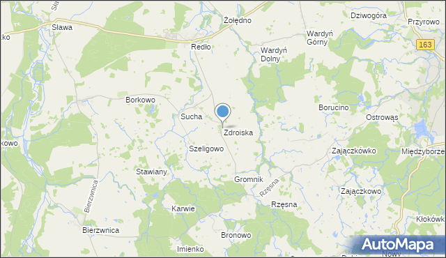 mapa Zdroiska, Zdroiska na mapie Targeo