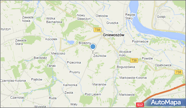 mapa Zdunków, Zdunków na mapie Targeo