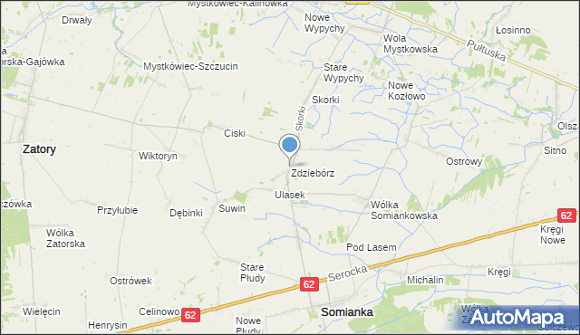 mapa Zdziebórz, Zdziebórz na mapie Targeo