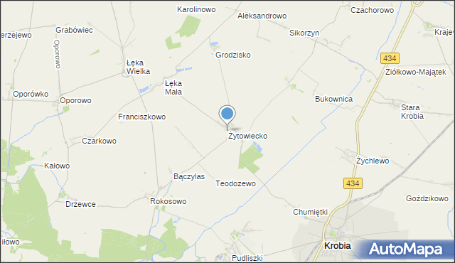 mapa Żytowiecko, Żytowiecko na mapie Targeo