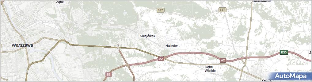 halinów koło warszawy mapa Mapa Józefin, Józefin gmina Halinów na mapie Targeo