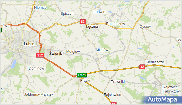 powiat świdnicki - województwo lubelskie na mapie Targeo