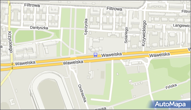 Przystanek al.Wielkopolski 02. ZTM Warszawa - Warszawa (id 412202) na mapie Targeo