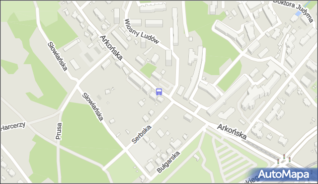 Przystanek Arkońska Szpital 12. ZDiTM Szczecin - Szczecin (id 35912) na mapie Targeo