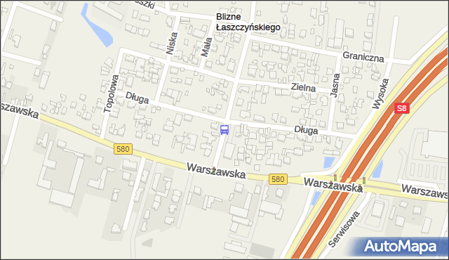 Przystanek Blizne Łaszczyńskiego 04. ZTM Warszawa - Warszawa (id 514204) na mapie Targeo