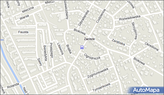 Przystanek Blokowa 02. ZTM Warszawa - Warszawa (id 106302) na mapie Targeo