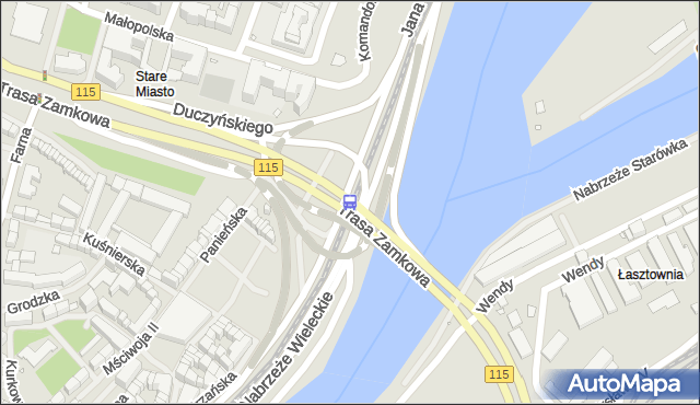 Przystanek Bulwar Piastowski nż 12. ZDiTM Szczecin - Szczecin (id 17412) na mapie Targeo