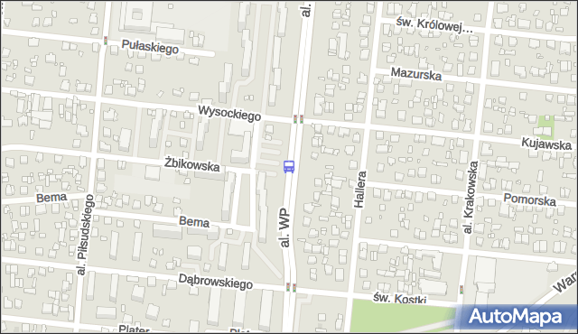 Przystanek Dąbrowskiego 01. ZTM Warszawa - Warszawa (id 423201) na mapie Targeo