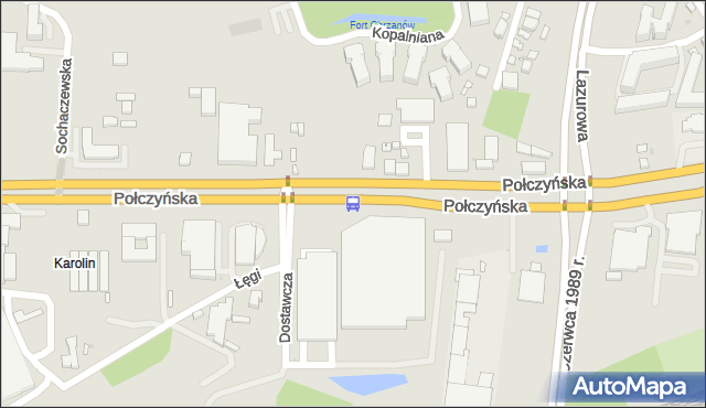 Przystanek Dostawcza 01. ZTM Warszawa - Warszawa (id 511701) na mapie Targeo