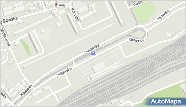 Przystanek Dw.Wschodni (Kijowska) 02. ZTM Warszawa - Warszawa (id 102802) na mapie Targeo
