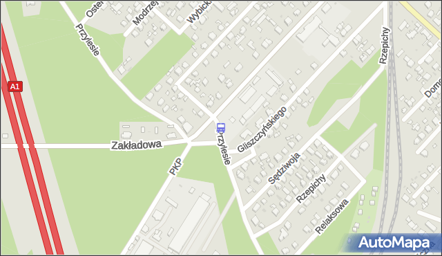 Przystanek Gajcego - Zakładowa. MPKLodz - Łódź (id 1413) na mapie Targeo