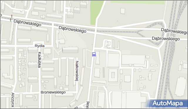 Przystanek Gojawiczyńskiej - Dąbrowskiego. MPKLodz - Łódź (id 201) na mapie Targeo