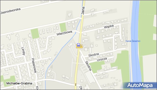 Przystanek Grabina 01. ZTM Warszawa - Warszawa (id 113501) na mapie Targeo