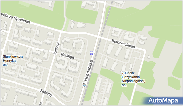 Przystanek Hetmańska - Juranda ze Spychowa. MPKLodz - Łódź (id 1811) na mapie Targeo