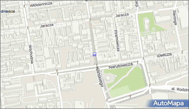 Przystanek Kilińskiego - Narutowicza. MPKLodz - Łódź (id 297) na mapie Targeo