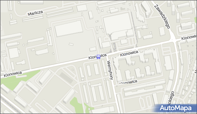 Przystanek Klonowica Zajezdnia 31. ZDiTM Szczecin - Szczecin (id 32631) na mapie Targeo