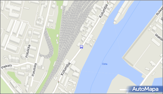 Przystanek Kolumba 11. ZDiTM Szczecin - Szczecin (id 22411) na mapie Targeo