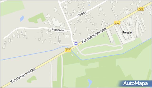 Przystanek Konstantynowska - Krańcowa. MPKLodz - Łódź (id 2045) na mapie Targeo