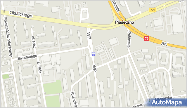 Przystanek Kusocińskiego 02. ZTM Warszawa - Warszawa (id 316502) na mapie Targeo