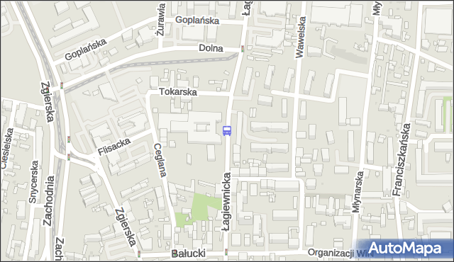 Przystanek Łagiewnicka - Dolna. MPKLodz - Łódź (id 517) na mapie Targeo