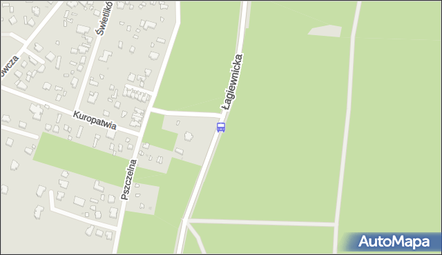 Przystanek Łagiewnicka - Kuropatwia NŻ. MPKLodz - Łódź (id 1555) na mapie Targeo