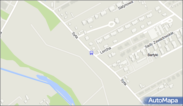 Przystanek Lercha 01. ZTM Warszawa - Warszawa (id 315301) na mapie Targeo