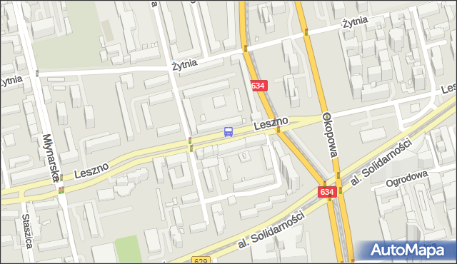 Przystanek Leszno 02. ZTM Warszawa - Warszawa (id 502402) na mapie Targeo