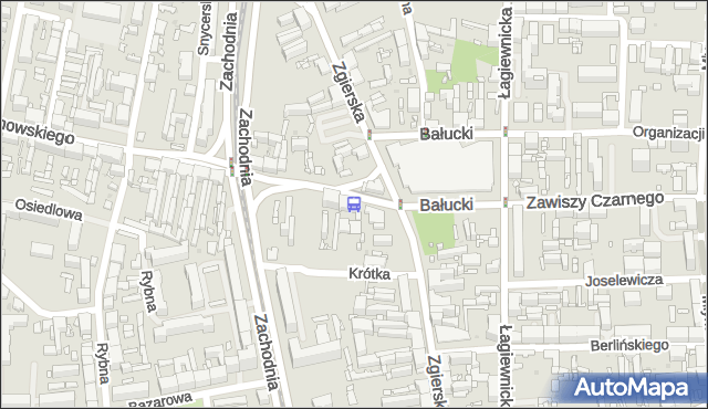 Przystanek Limanowskiego - Bałucki Rynek. MPKLodz - Łódź (id 1792) na mapie Targeo