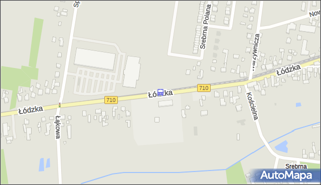 Przystanek Łódzka - Szkoła (Konstantynów). MPKLodz - Łódź (id 3017) na mapie Targeo