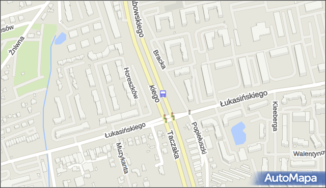 Przystanek Łukasińskiego 11. ZDiTM Szczecin - Szczecin (id 33511) na mapie Targeo