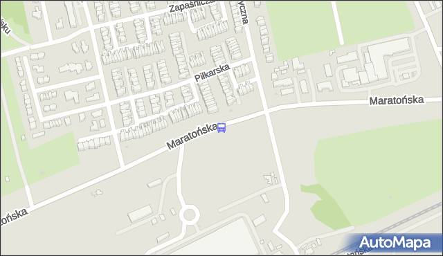 Przystanek Maratońska - Gimnastyczna NŻ. MPKLodz - Łódź (id 1982) na mapie Targeo
