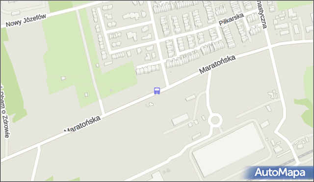 Przystanek Maratońska - Kolarska NŻ. MPKLodz - Łódź (id 553) na mapie Targeo