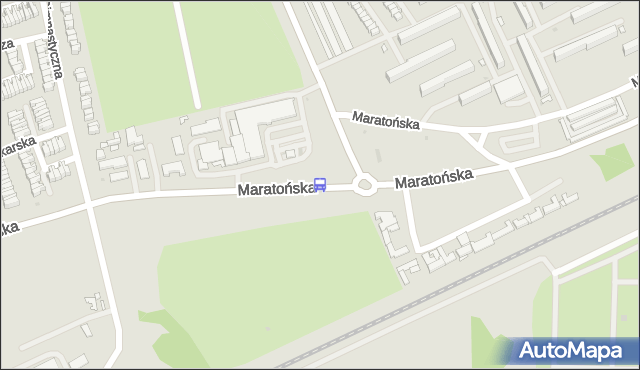 Przystanek Maratońska - Popiełuszki. MPKLodz - Łódź (id 552) na mapie Targeo