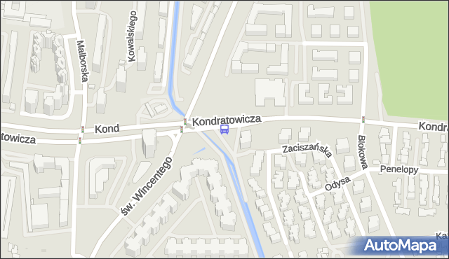 Przystanek Metro Kondratowicza 04. ZTM Warszawa - Warszawa (id 114604) na mapie Targeo