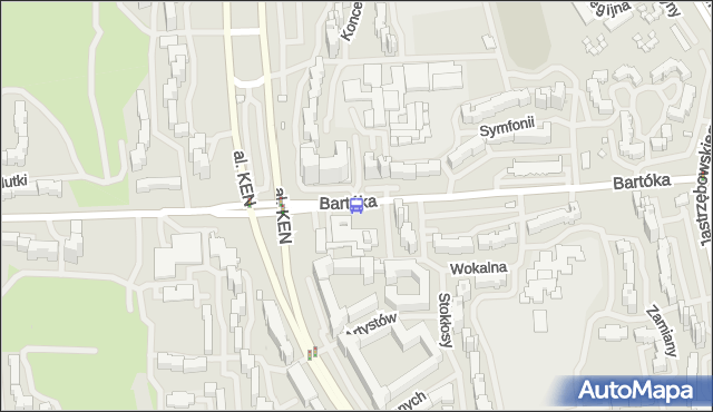 Przystanek Metro Ursynów 04. ZTM Warszawa - Warszawa (id 312704) na mapie Targeo