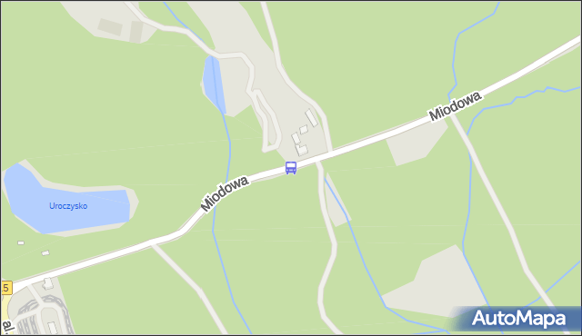 Przystanek Miodowa Leśniczówka nż 12. ZDiTM Szczecin - Szczecin (id 36812) na mapie Targeo