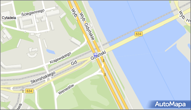 Przystanek most Gdański 04. ZTM Warszawa - Warszawa (id 705504) na mapie Targeo