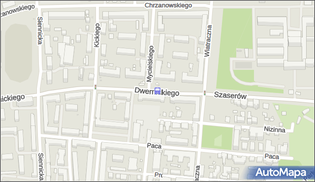 Przystanek Mycielskiego 01. ZTM Warszawa - Warszawa (id 211401) na mapie Targeo