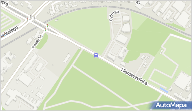 Przystanek Niemierzyńska Technopark 12. ZDiTM Szczecin - Szczecin (id 36112) na mapie Targeo