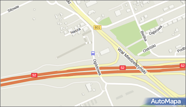 Przystanek Ogórkowa 01. ZTM Warszawa - Warszawa (id 219901) na mapie Targeo