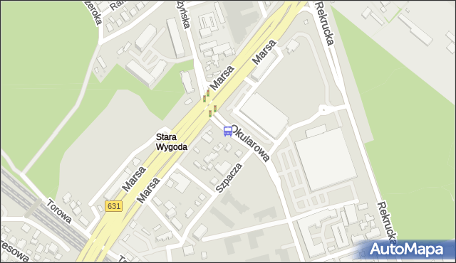 Przystanek Okularowa 04. ZTM Warszawa - Warszawa (id 205904) na mapie Targeo