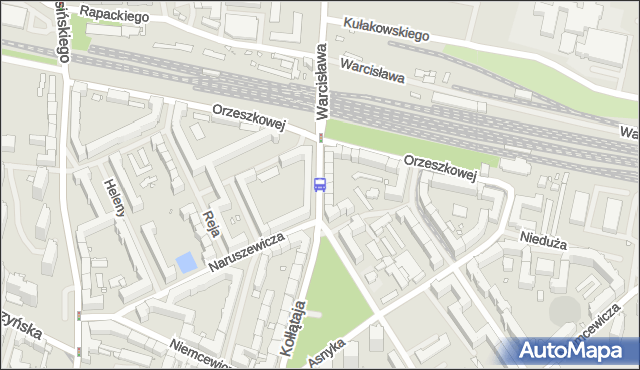 Przystanek Orzeszkowej nż 12. ZDiTM Szczecin - Szczecin (id 14812) na mapie Targeo