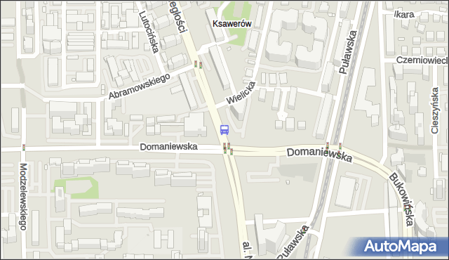 Przystanek os.Domaniewska 02. ZTM Warszawa - Warszawa (id 311102) na mapie Targeo