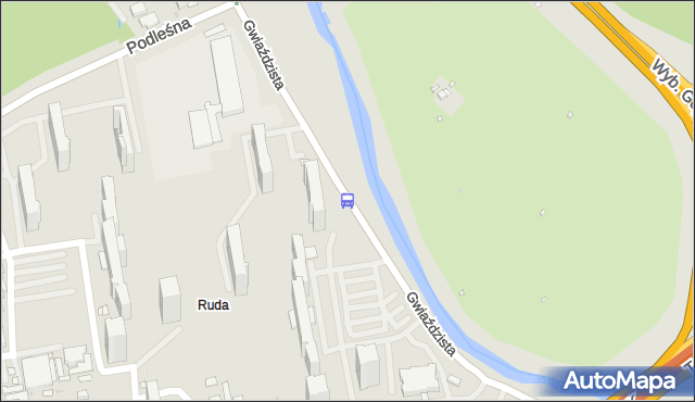 Przystanek os.Ruda 01. ZTM Warszawa - Warszawa (id 608101) na mapie Targeo