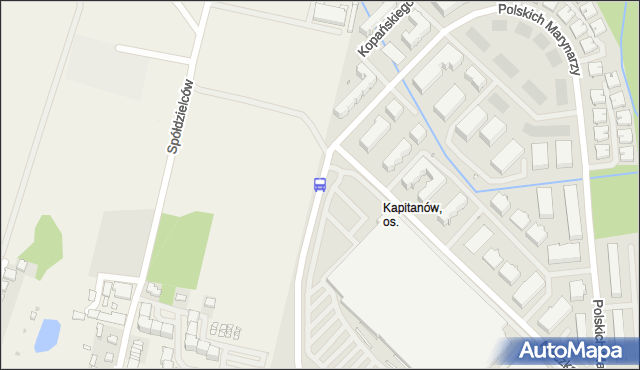 Przystanek Osiedle Kapitanów 11. ZDiTM Szczecin - Szczecin (id 28611) na mapie Targeo