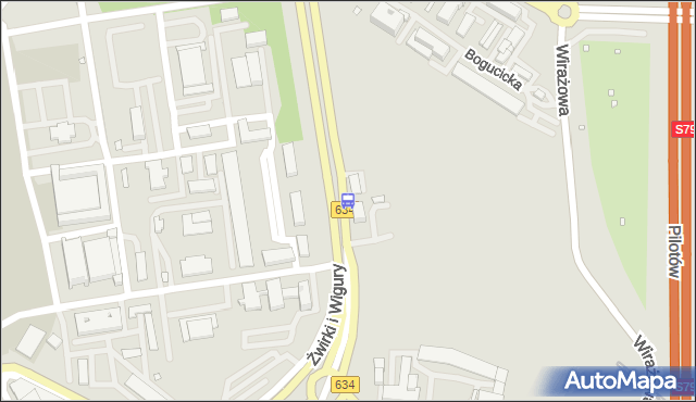 Przystanek Ośrodek Wojskowy 02. ZTM Warszawa - Warszawa (id 403902) na mapie Targeo