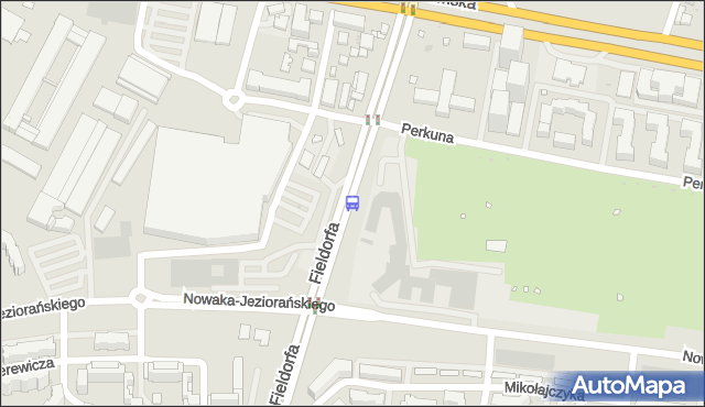 Przystanek Perkuna 02. ZTM Warszawa - Warszawa (id 225002) na mapie Targeo