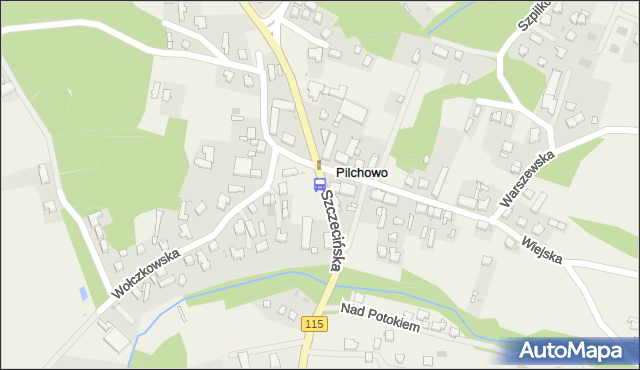 Przystanek Pilchowo Kościół 11. ZDiTM Szczecin - Szczecin (id 50211) na mapie Targeo