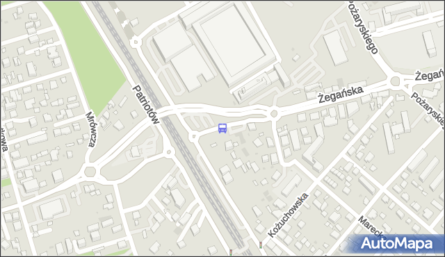 Przystanek PKP Międzylesie 06. ZTM Warszawa - Warszawa (id 203906) na mapie Targeo