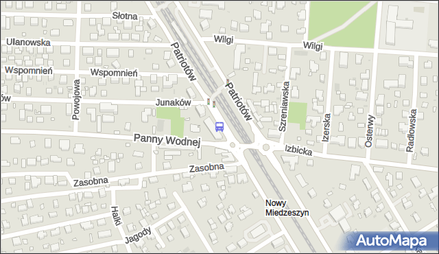 Przystanek PKP Radość 01. ZTM Warszawa - Warszawa (id 204301) na mapie Targeo